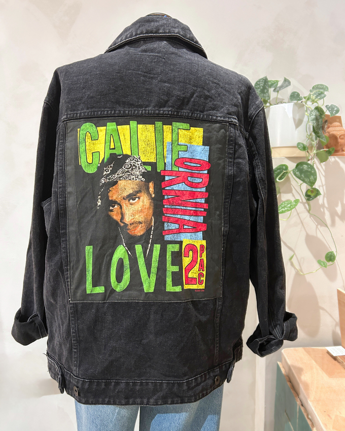 Vintage Jeans Jacket 2Pac Black from WANDERWOOD