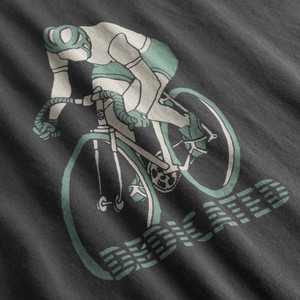 T-shirt Stockholm Retro Bike Charcoal from WANDERWOOD