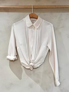 Vintage Blouse Ivory Elegance via WANDERWOOD