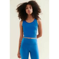 New 3/4 Crop Top - Shoreline Blue via Wellicious