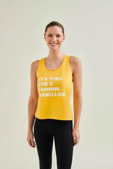 Racer Tank with Print - Sunshine via Wellicious