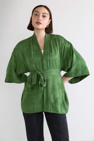 matcha Luxurious Everyday Kimono from Yahmo