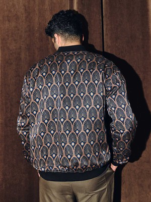 metropolis/black Reversible Bomber Corduroy from Yahmo