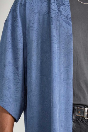 zen indigo Better-Than-Silk Kimono from Yahmo