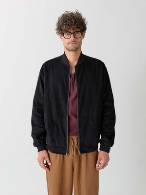 metropolis/black Reversible Bomber Corduroy from Yahmo