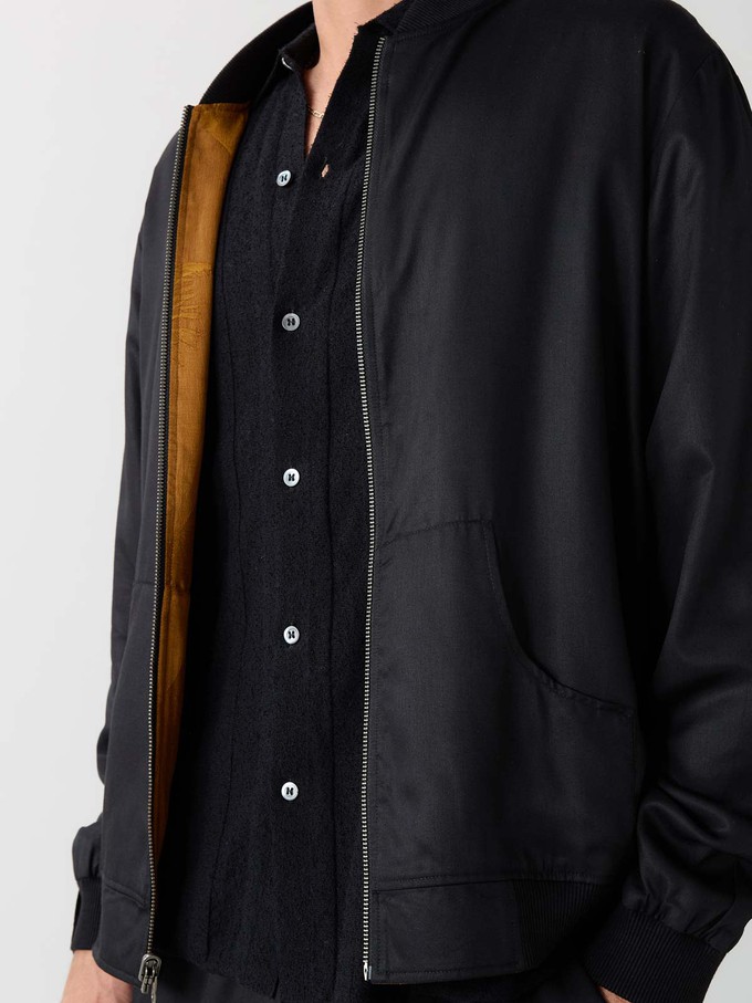 sandalwood/black Reversible Bomber from Yahmo