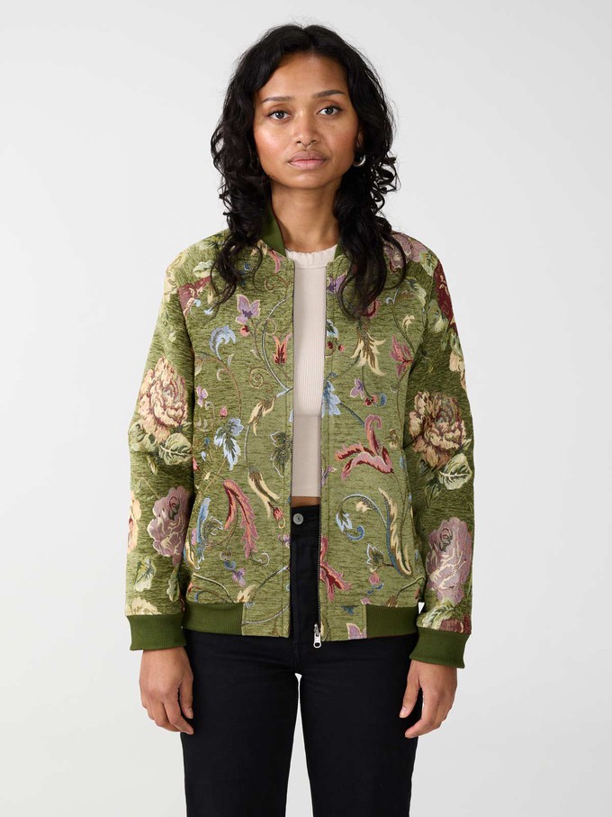 garden/wine Jette Reversible Bomber Jacket from Yahmo