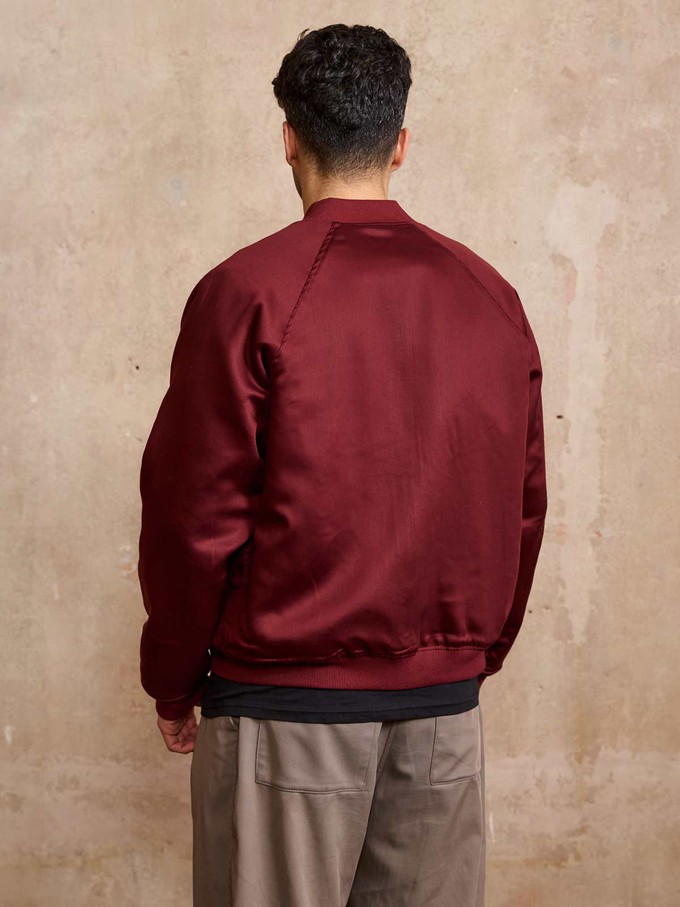 rosie/wine Bruno Reversible Bomber Jacket from Yahmo