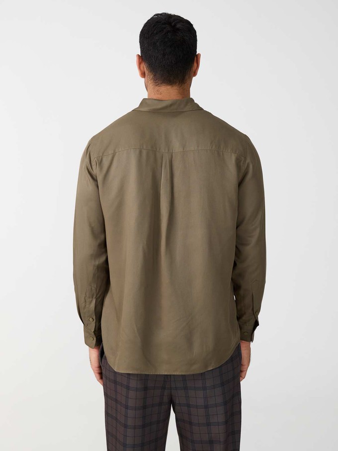 olive Shirt made from TENCEL Lyocell from Yahmo