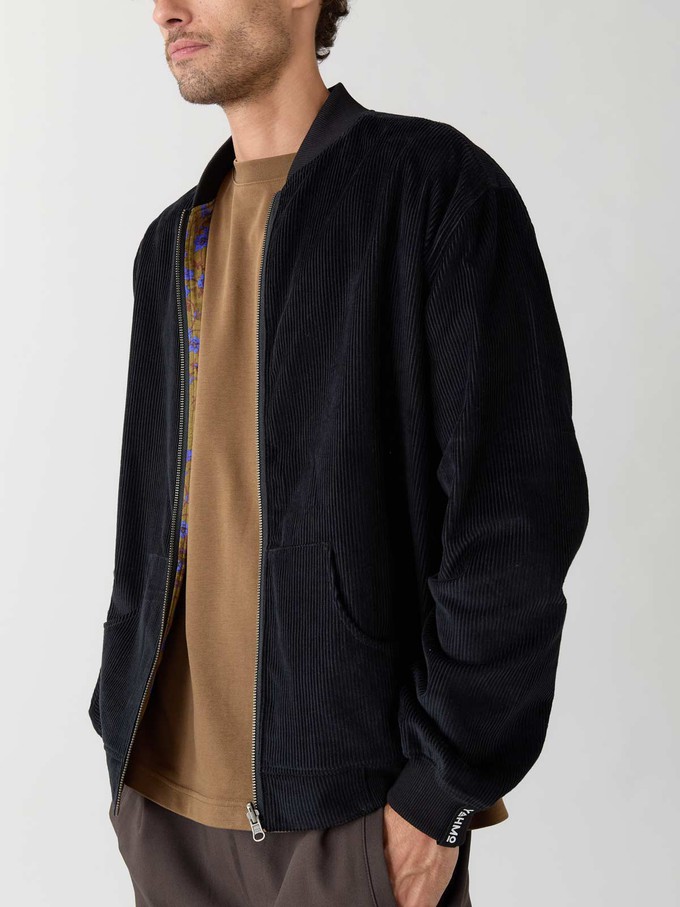 dragonfly/black Reversible Bomber Corduroy from Yahmo