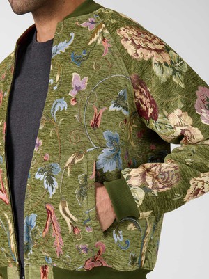 garden/wine Bruno Reversible Bomber Jacket from Yahmo