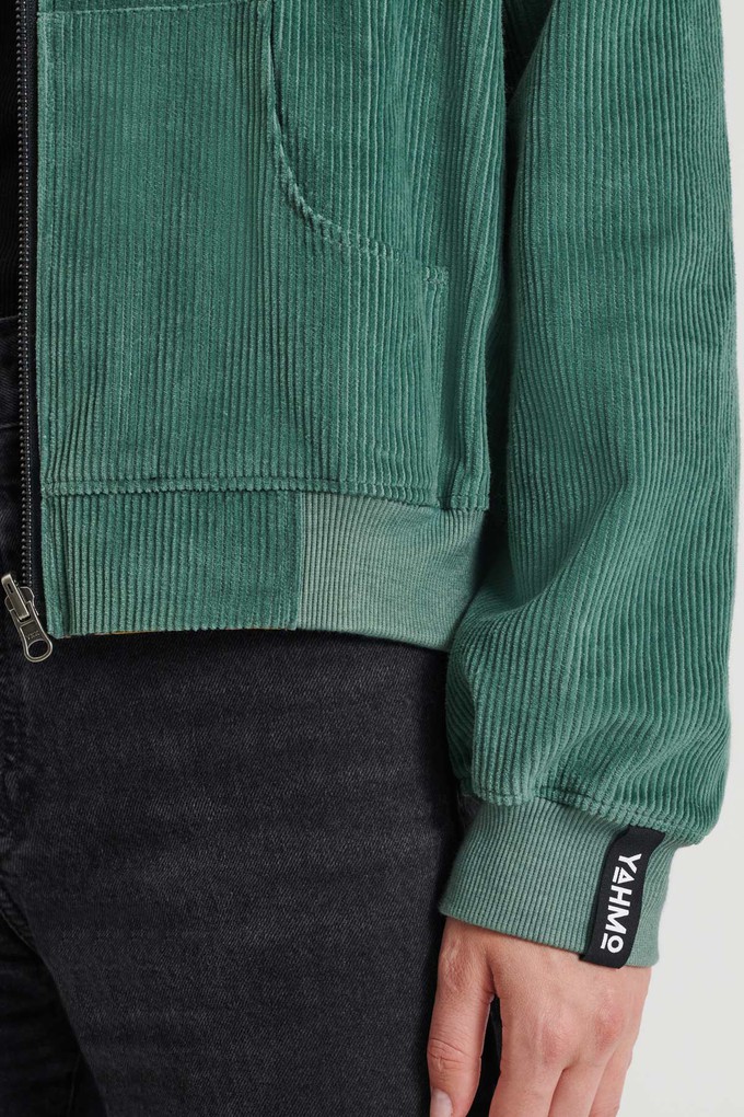 atlas/teal Reversible Bomber Corduroy from Yahmo