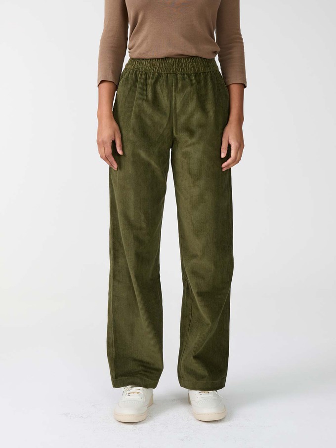 olive Corduroy Pants from Yahmo