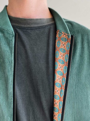 atlas/teal Reversible Bomber Corduroy from Yahmo