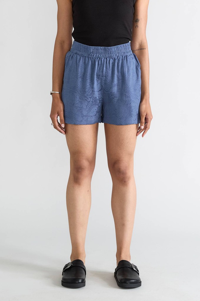 zen indigo Lightweight Travel Shorts from Yahmo