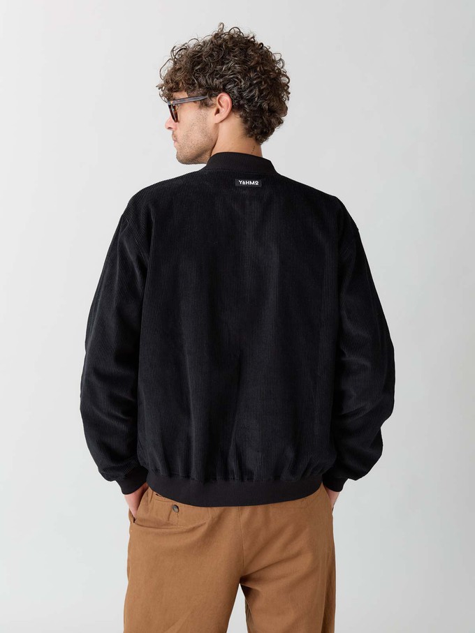 metropolis/black Reversible Bomber Corduroy from Yahmo