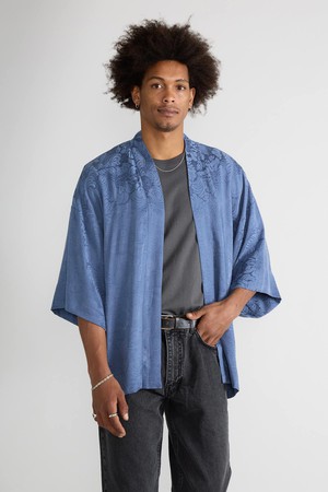 zen indigo Luxurious Everyday Kimono from Yahmo