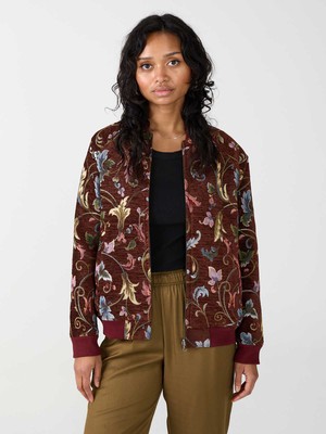 rosie/wine Jette Reversible Bomber Jacket from Yahmo