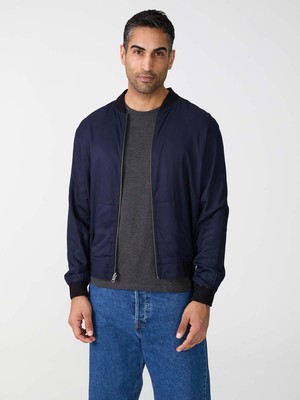 moka/navy Reversible Bomber from Yahmo