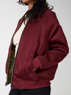 garden/wine Jette Reversible Bomber Jacket from Yahmo