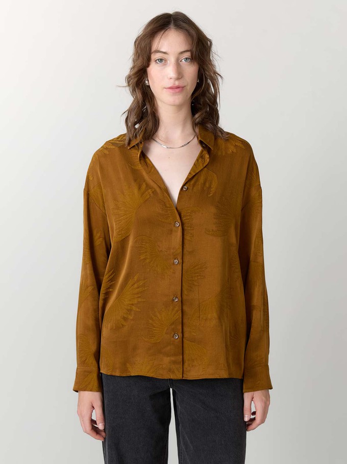 sandalwood Better-Than-Silk Shirt from Yahmo