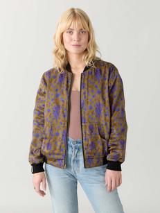 dragonfly/black Reversible Bomber Corduroy via Yahmo