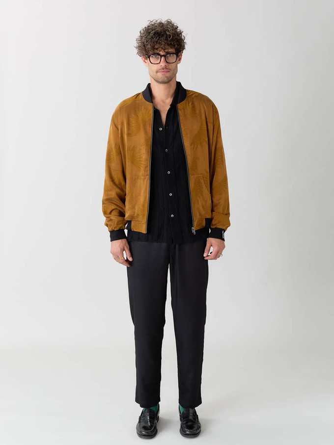 sandalwood/black Reversible Bomber from Yahmo