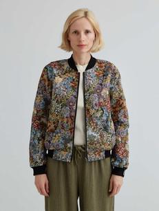 bouquet/black Reversible Sofa Bomber via Yahmo