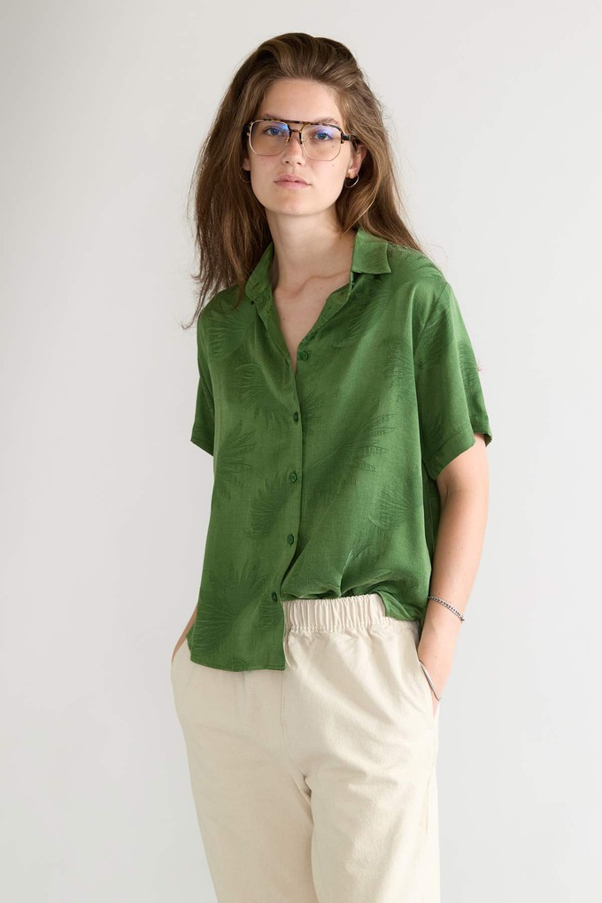 matcha Better-Than-Silk Shirt from Yahmo