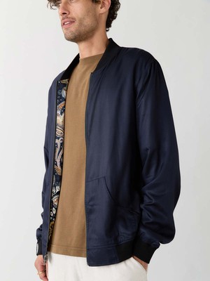 bird/navy Reversible Bomber from Yahmo