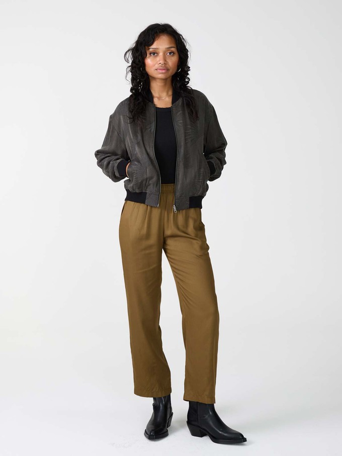 brown Pants made from TENCEL Lyocell from Yahmo