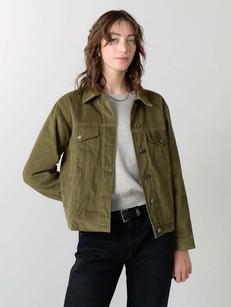 olive Corduroy Jacket via Yahmo