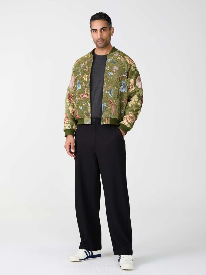 garden/wine Bruno Reversible Bomber Jacket from Yahmo