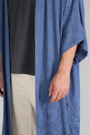 zen indigo Better-Than-Silk Kimono from Yahmo