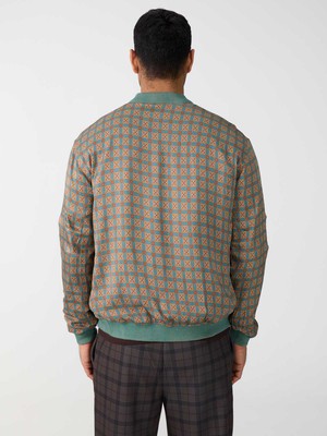 atlas/teal Reversible Bomber Corduroy from Yahmo