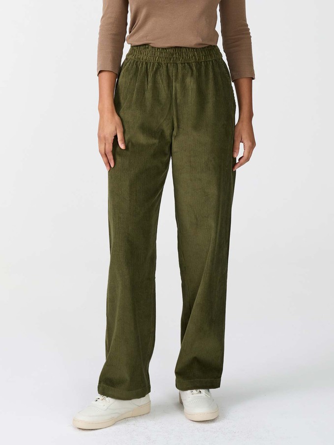 olive Corduroy Pants from Yahmo