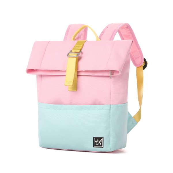 YLX Original Backpack - Kids | Bleached Aqua & Light Pink from YLX Gear