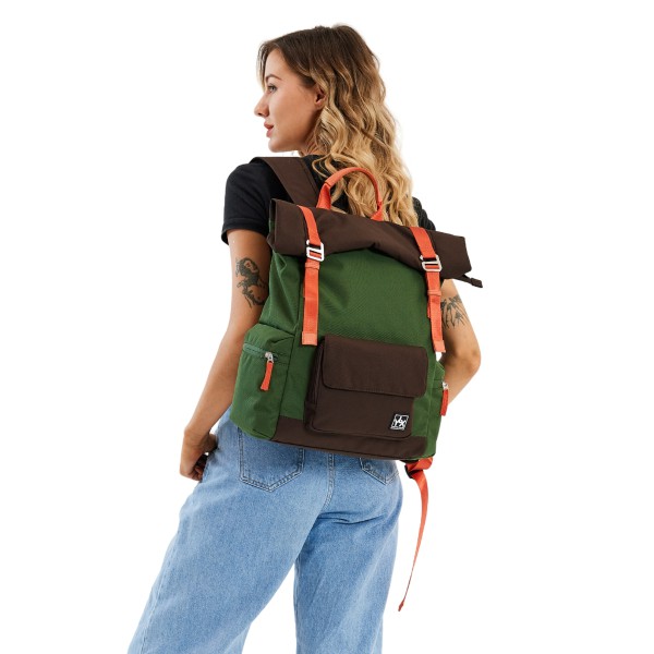 YLX Original Backpack 2.0 | Army Green & Dark Brown from YLX Gear