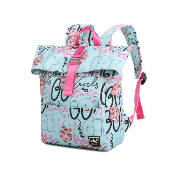 YLX Original Backpack - Kids | Bleached Aqua Girls Street Art from YLX Gear