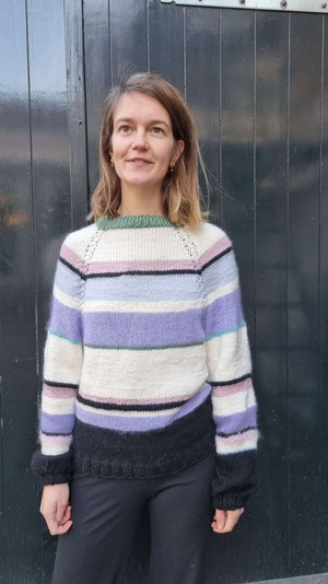 HANDKNITTED SWEATER PASTEL from ZWAAN