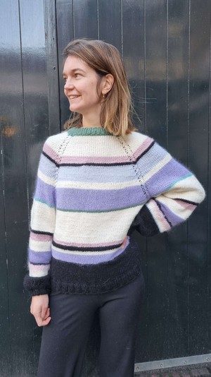 HANDKNITTED SWEATER PASTEL from ZWAAN